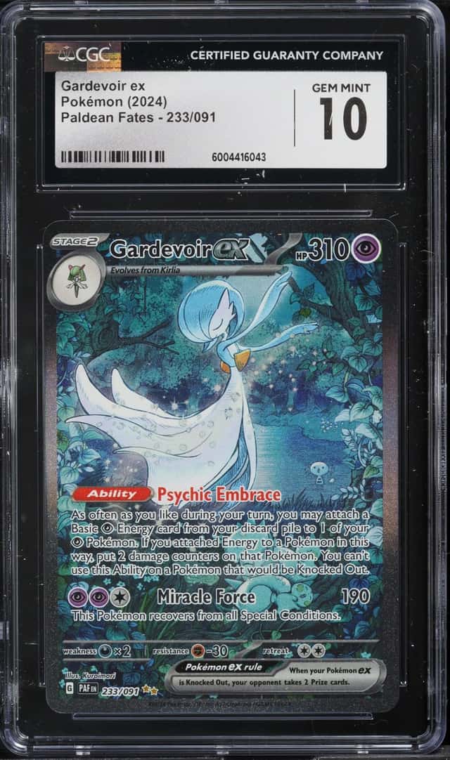 2024 Pokemon Scarlet & Violet Paldean Fates SIR Gardevoir ex #233 CGC 10 GEM MINT