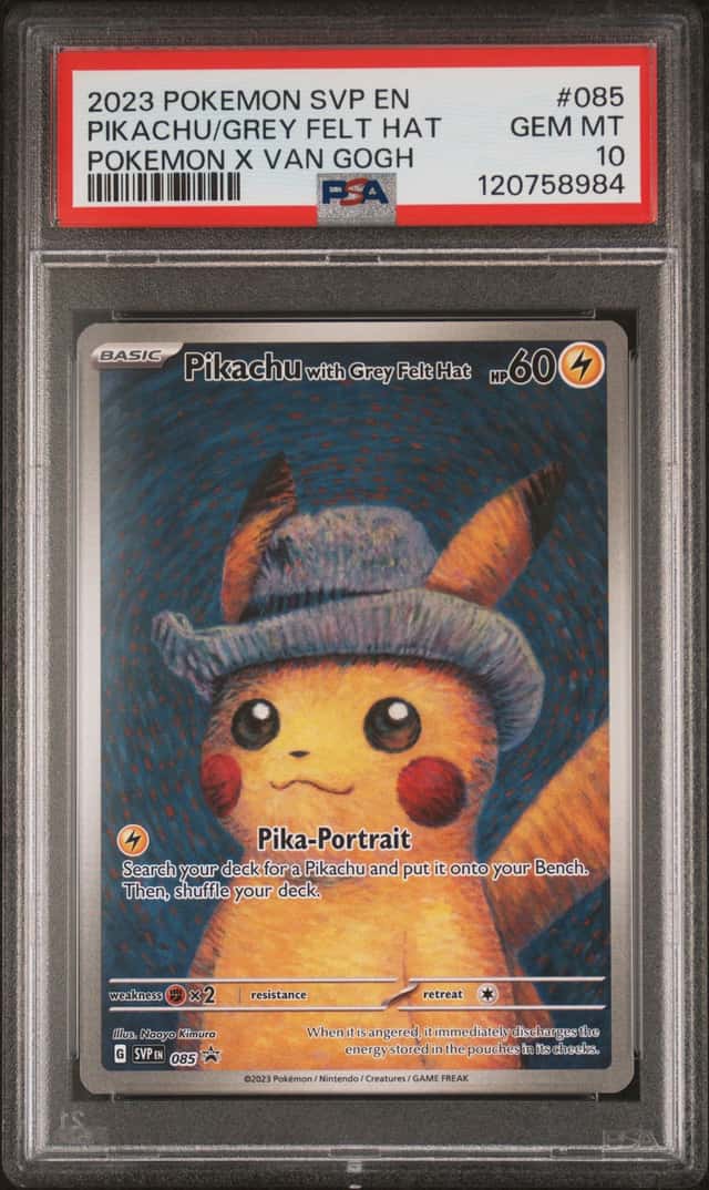 Pikachu/Grey Felt Hat