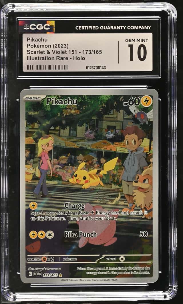 2023 Pokemon Scarlet & Violet 151 Holo #173 Pikachu Gem Mint CGC 10