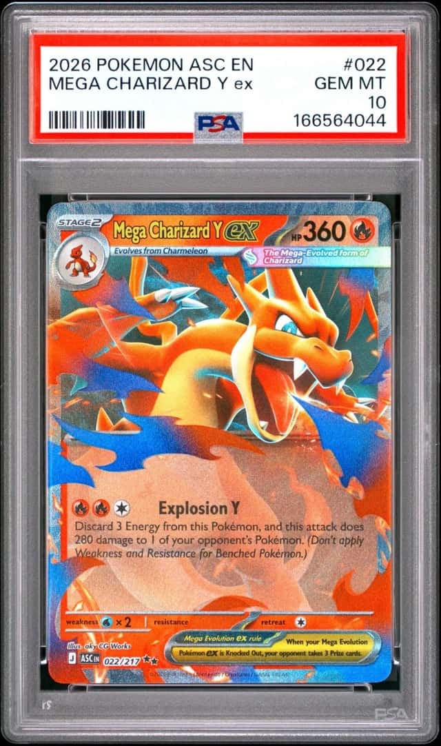 2026 POKEMON ASC EN-ASCENDED HEROES #022 MEGA CHARIZARD Y EX PSA 10