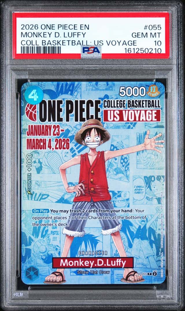 2024 One Piece The Best Monkey D. Luffy Promo #P-055 PSA 10 GEM MINT GEM MINT