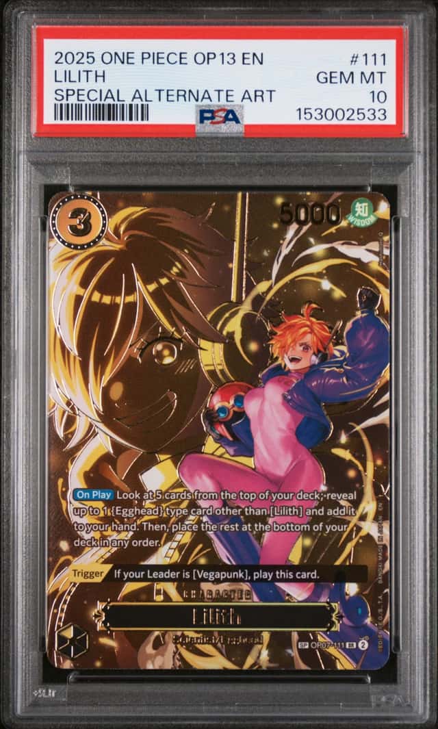 One Piece Lilith Carrying On His Will Op13-111 Special Alternate Art PSA 10