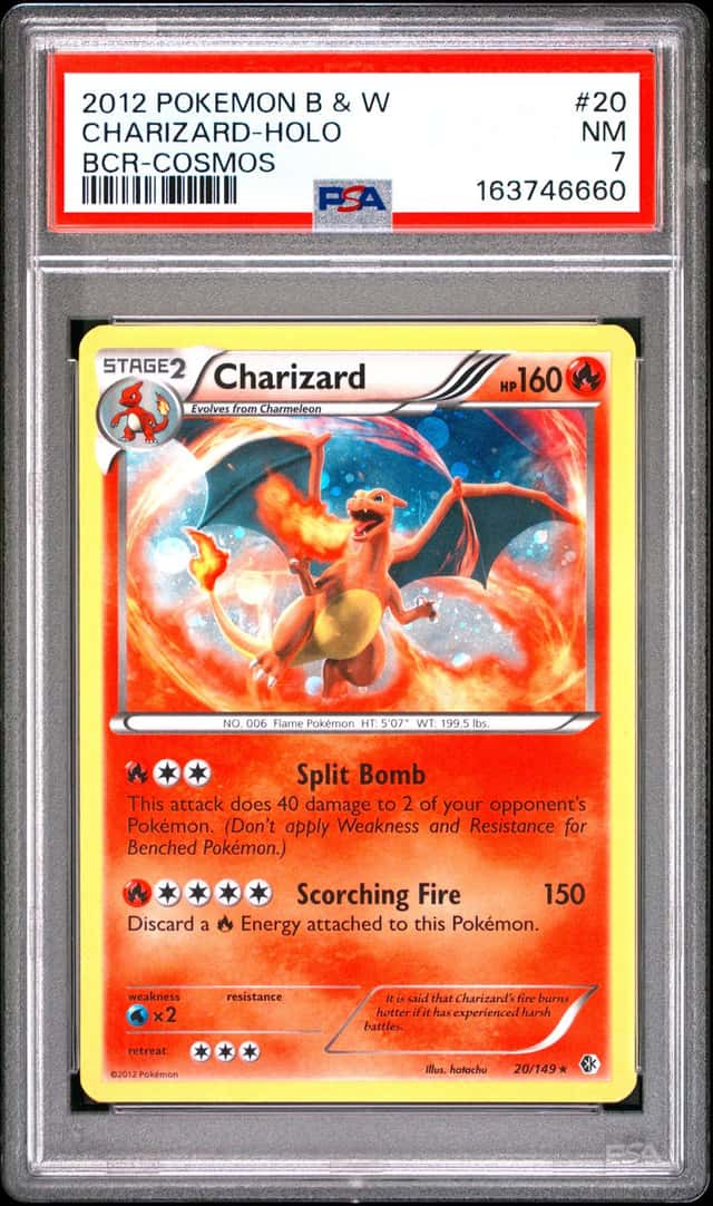 Pokemon Charizard Holo Boundaries Crossed 20/149 Cosmos PSA 7