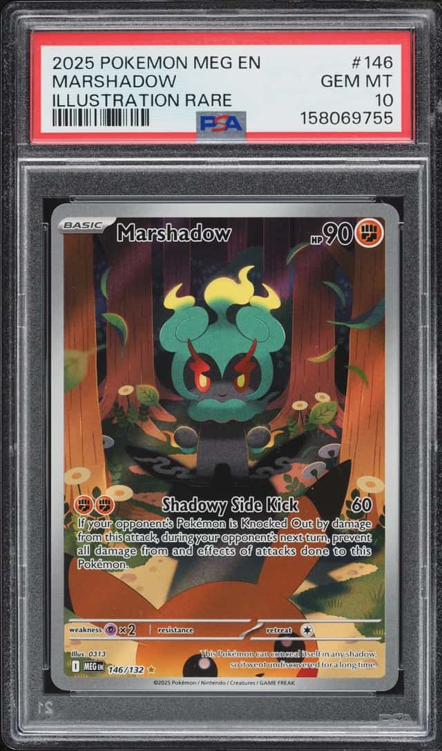 2025 Pokemon Mega Evolution IR Marshadow #146 PSA 10 GEM MINT