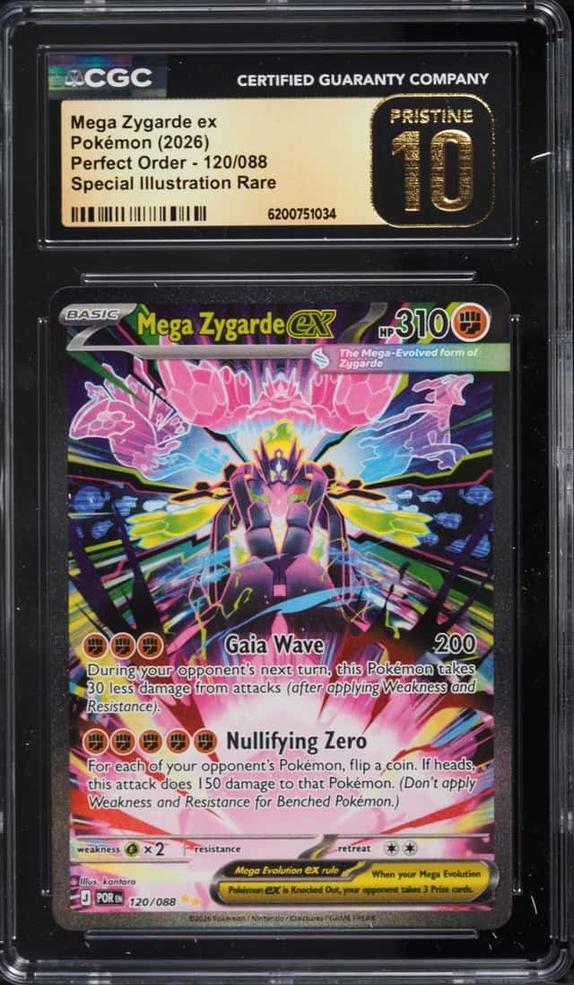 2026 Pokemon Mega Evolution Perfect Order SIR Mega Zygarde Ex #120 CGC 10 PRISTINE