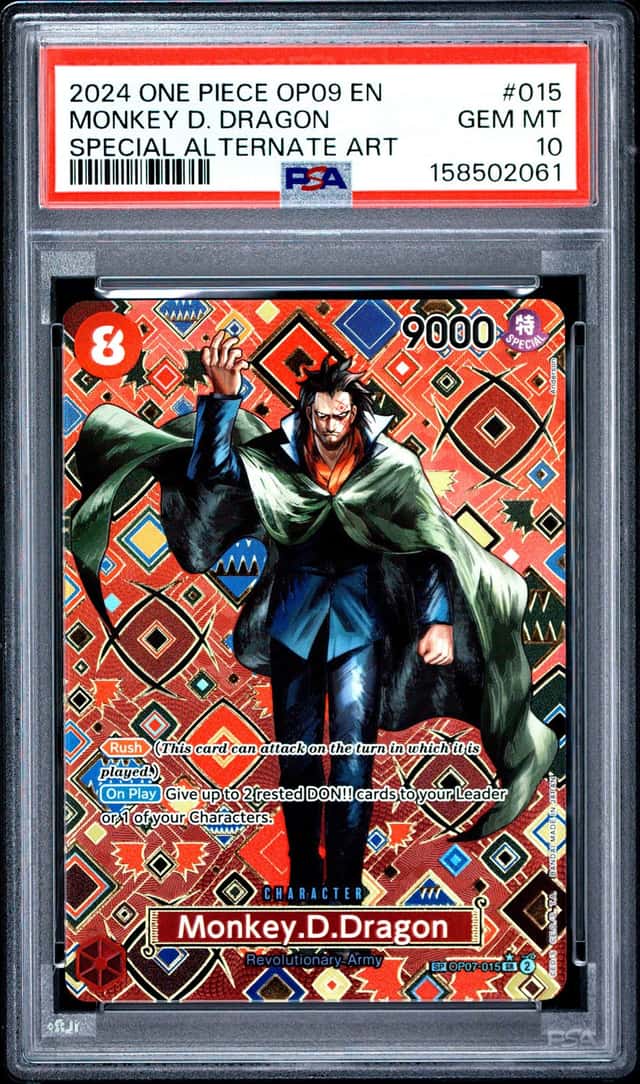 2024 One Piece OP09 EN Special Alternate Art #015 Monkey D Dragon PSA 10