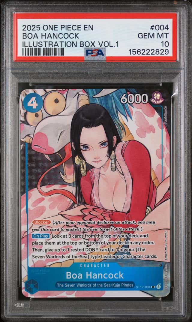 One Piece 2025 Boa Hancock ST17-004 SR Illustration Box Vol.1 GEM MINT PSA 10