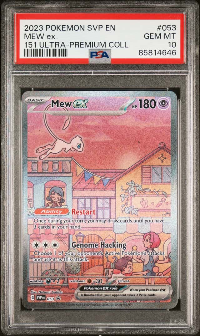 2023 Pokémon S&V Mew Ex 053 Black Star Promo 151 Ultra Premium Collection PSA 10