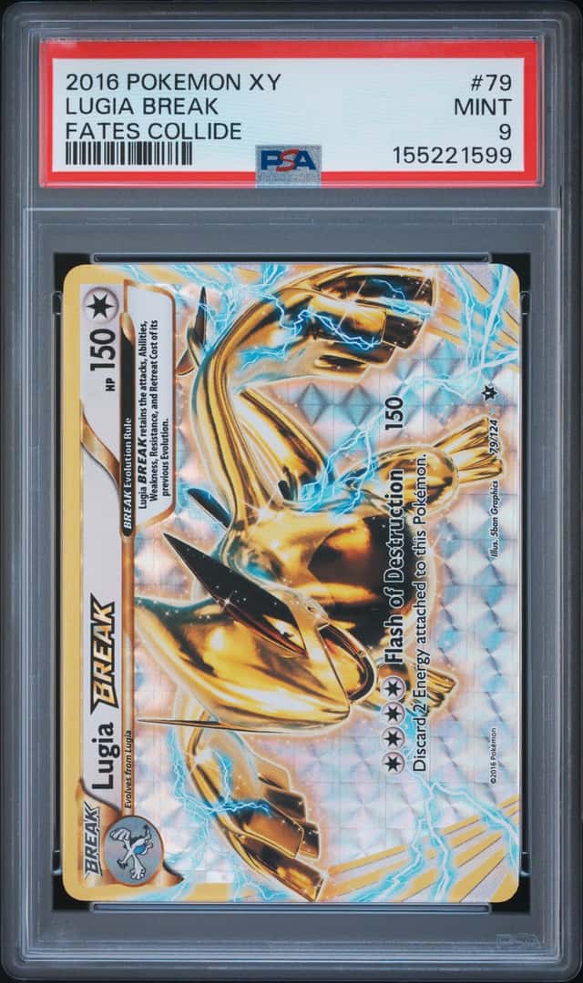 2016 Pokemon XY Fates Collide #79 Lugia Break PSA 9 MINT
