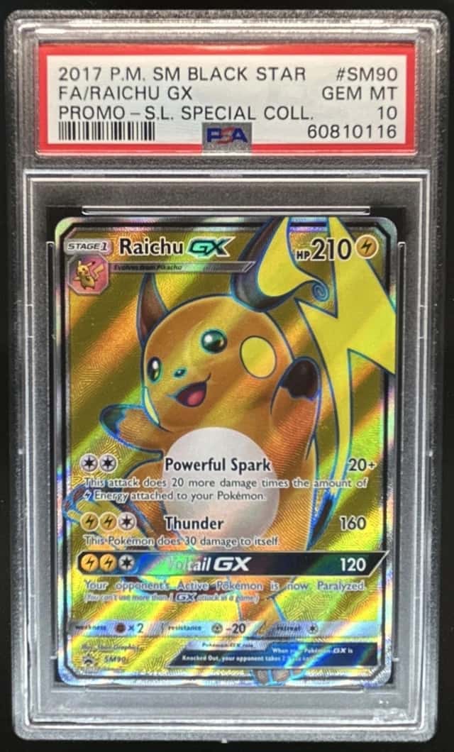 2017 Pokemon SM Black Star Promos Raichu #SM90 PSA 10 GEM MINT GEM MINT