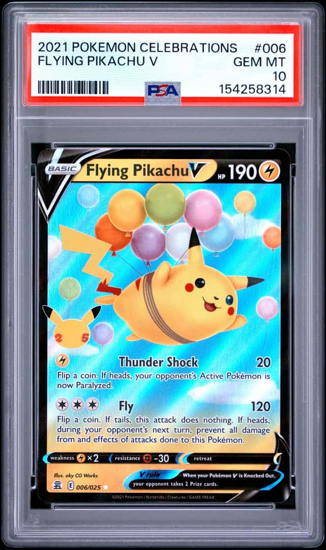 2021 POKEMON CELEBRATIONS #006 FLYING PIKACHU V PSA 10