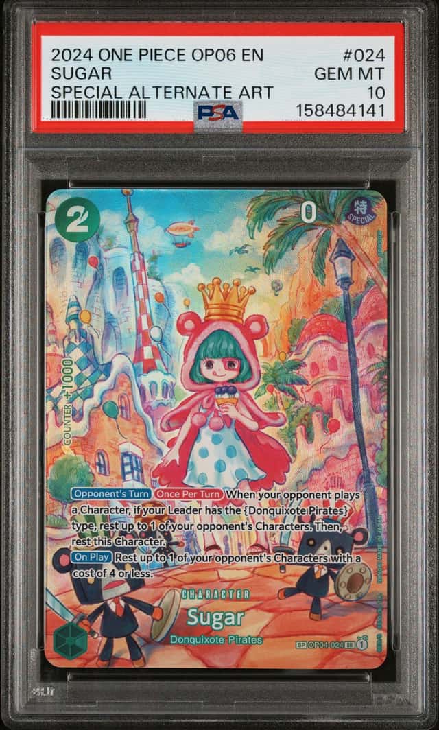 2024 One Piece EN OP04-024 Sugar Special Alternate Art SP PSA 10 GEM MINT
