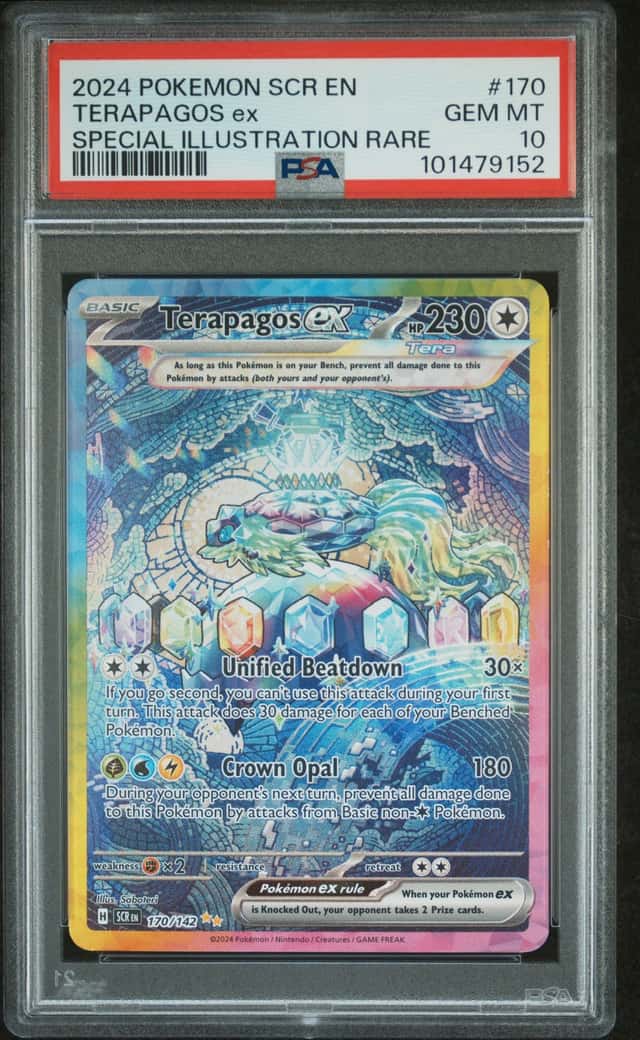2024 Pokemon Scarlet and Violet Stellar Crown Special Illustration Rare Terapagos Ex #170