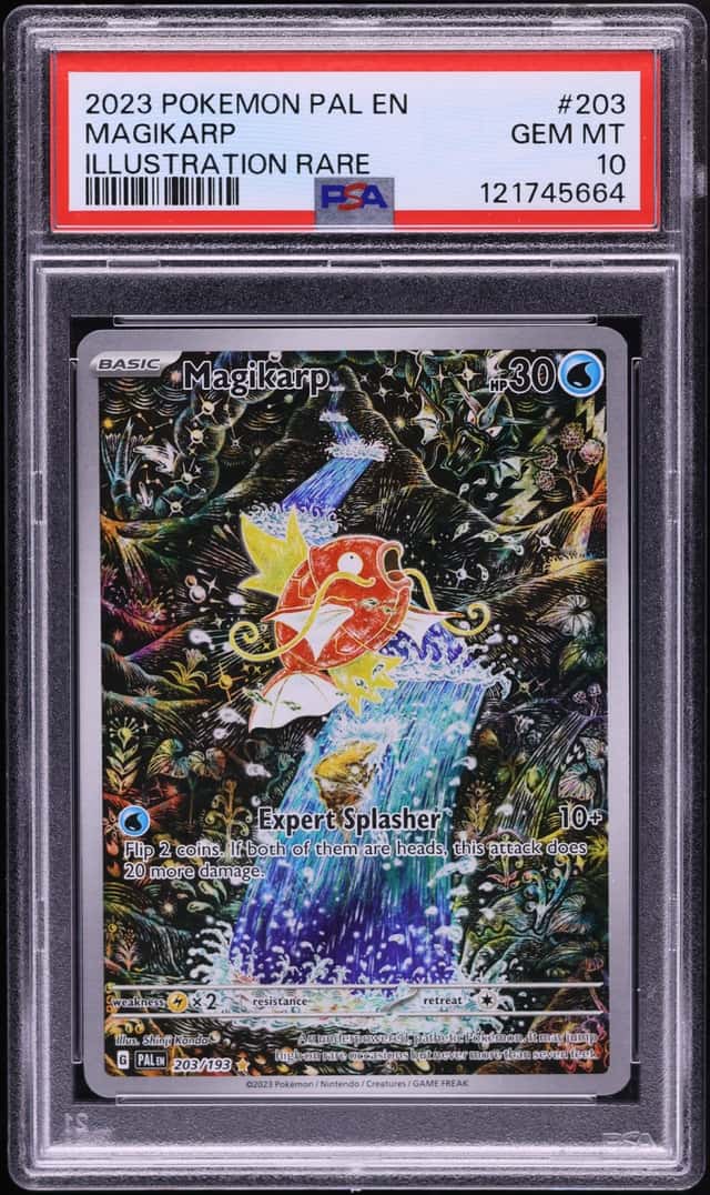 2023 Pokemon Scarlet & Violet Paldea Evolved IR Magikarp #203 PSA 10 GEM MINT