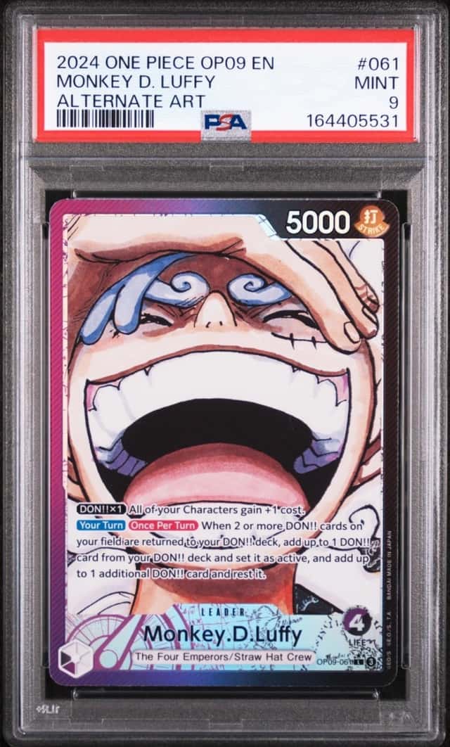 2024 ONE PIECE OP09-EMPERORS IN THE NEW WORLD #061 MONKEY D. LUFFY PSA 9