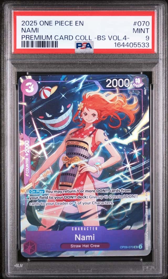 2025 ONE PIECE PREMIUM CARD COLLECTION -BEST SELECTION VOL.4 - #070 NAMI PSA 9