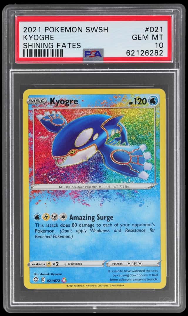 2021 Pokemon Sword and Shield Shining Fates Kyogre #021