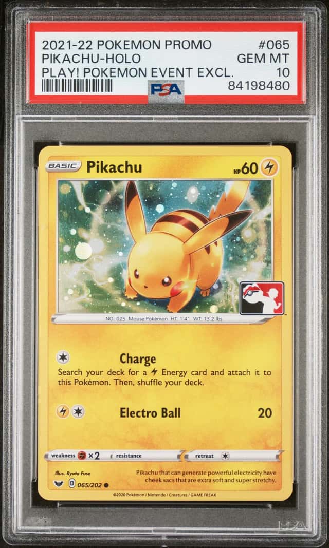 2021 Pokemon Promo Play! Pokemon Event Exclusive Holo Pikachu #65
