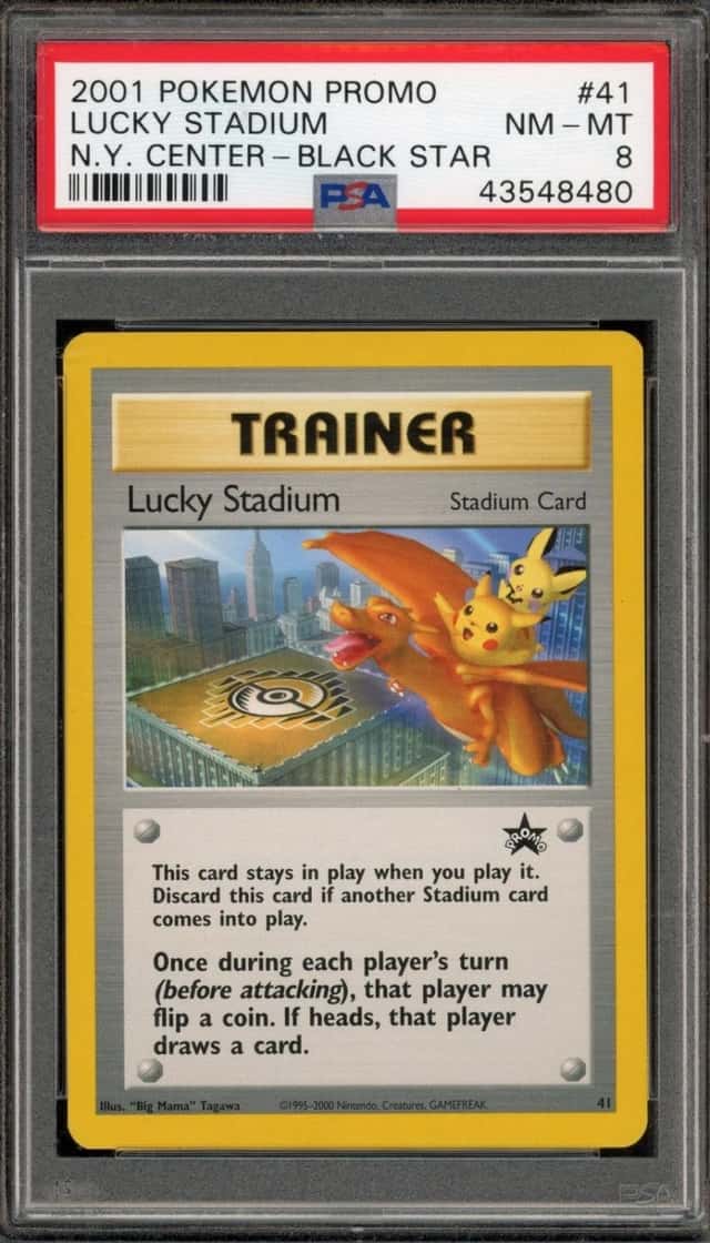 Pokemon Lucky Stadium N.Y. Center Promo Black Star 41 PSA 8