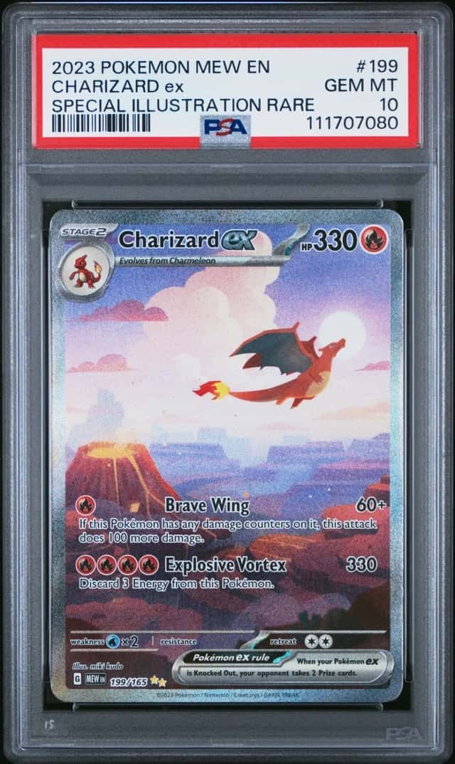 Pokemon Charizard ex 151 199/165 Special Illustration Rare PSA 10 Gem Mint