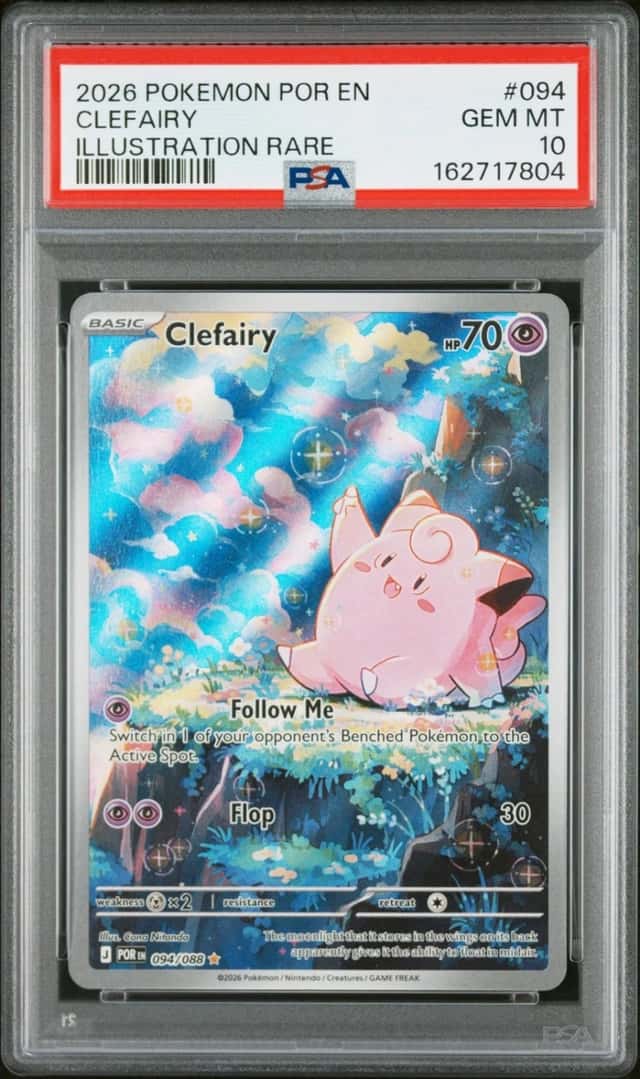 2026 POKEMON POR EN-PERFECT ORDER ILLUSTRATION RARE #094 CLEFAIRY PSA 10