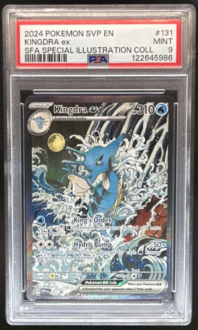 2023-25 Pokemon SV Black Star Promos Kingdra ex 2024 #131 PSA 9