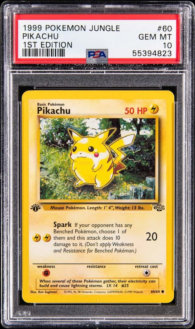 1999 Pokemon Jungle 1st Edition #60 Pikachu - PSA GEM MT 10