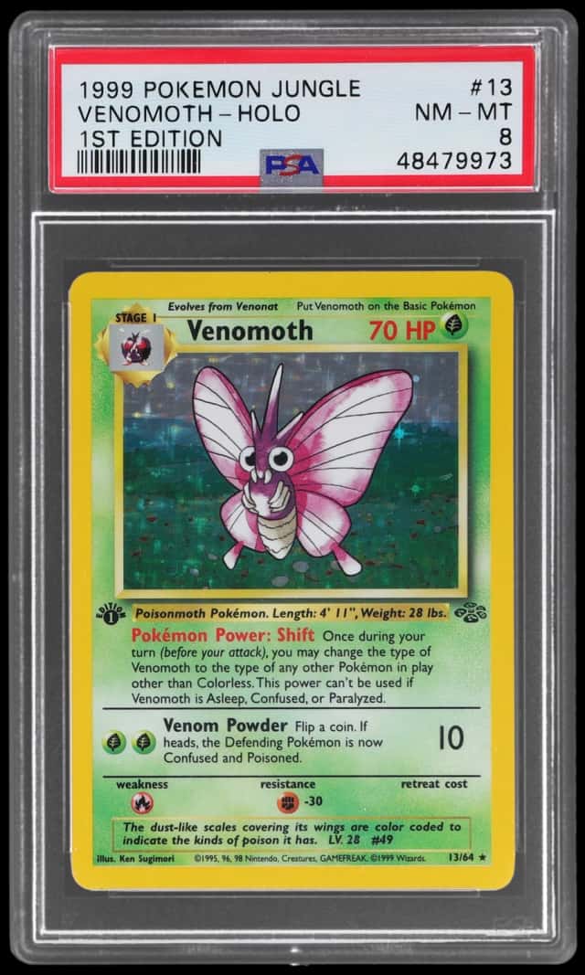 1999 Pokemon Jungle 1st Edition Holo Venomoth #13