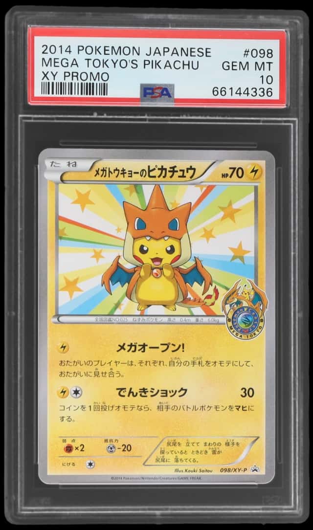 2014 Pokemon XY Promo Japanese Mega Tokyo's Pikachu #098XYP