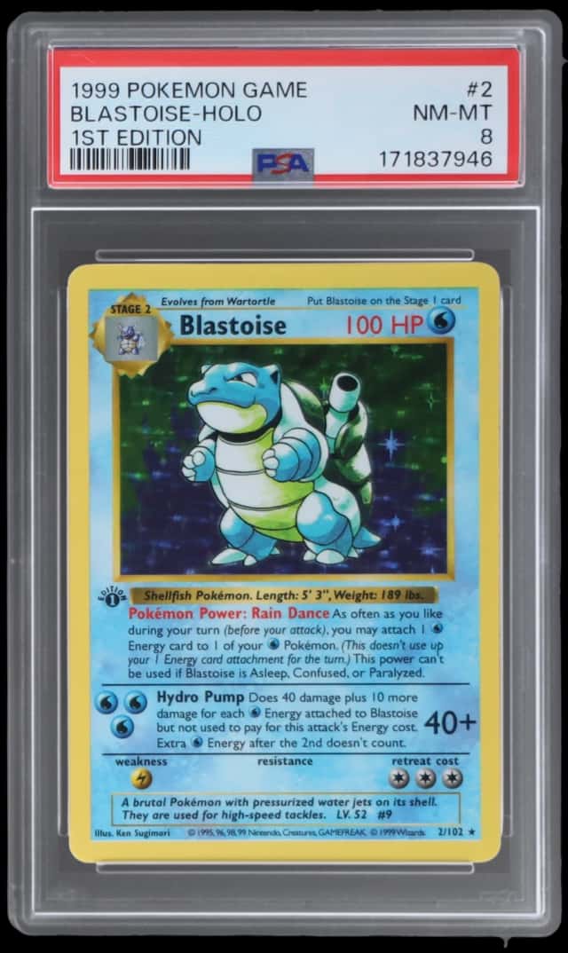 1999 Pokemon Base Set 1st Edition Holo Blastoise #2