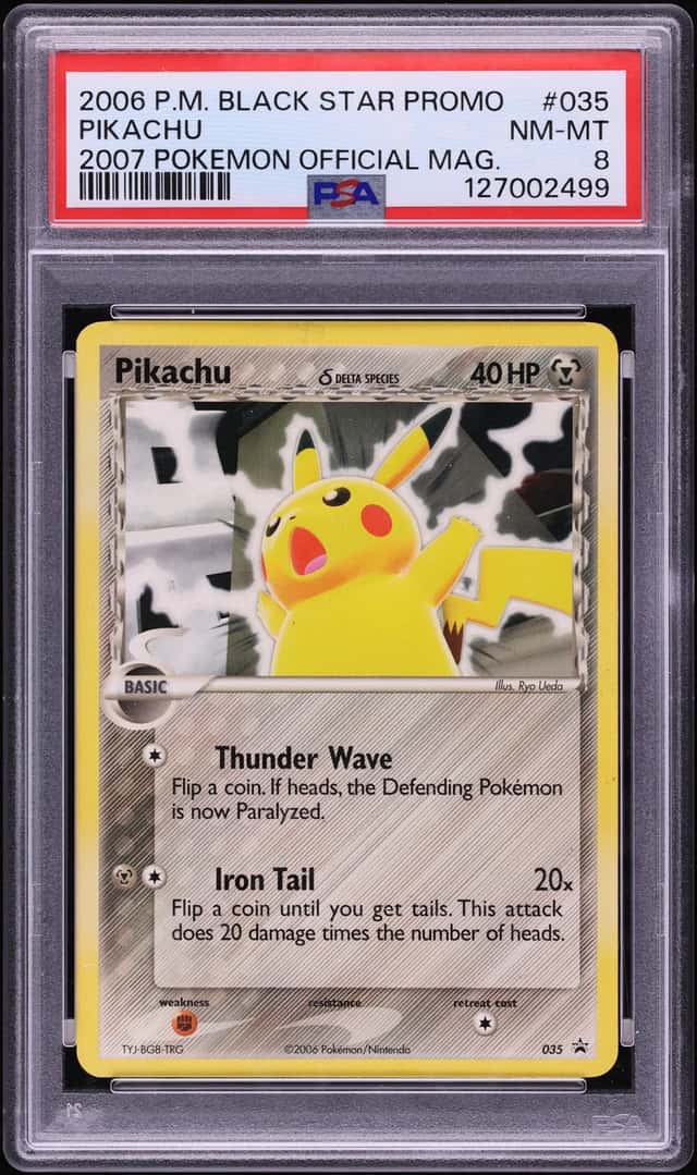 2006 Pokemon Black Star Promo Holo Pikachu #35 PSA 8 NM-MT