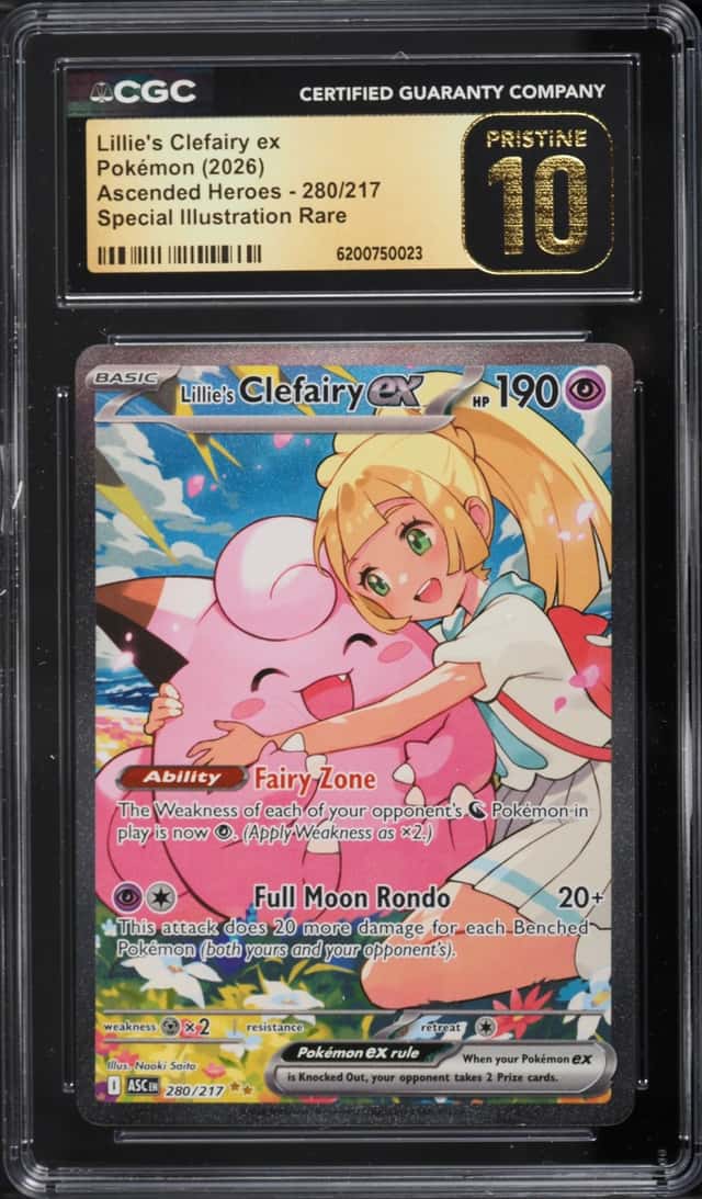 2026 Pokemon Mega Evolution Ascended Heroes SIR Lillie's Clefairy Ex #280 CGC 10 PRISTINE