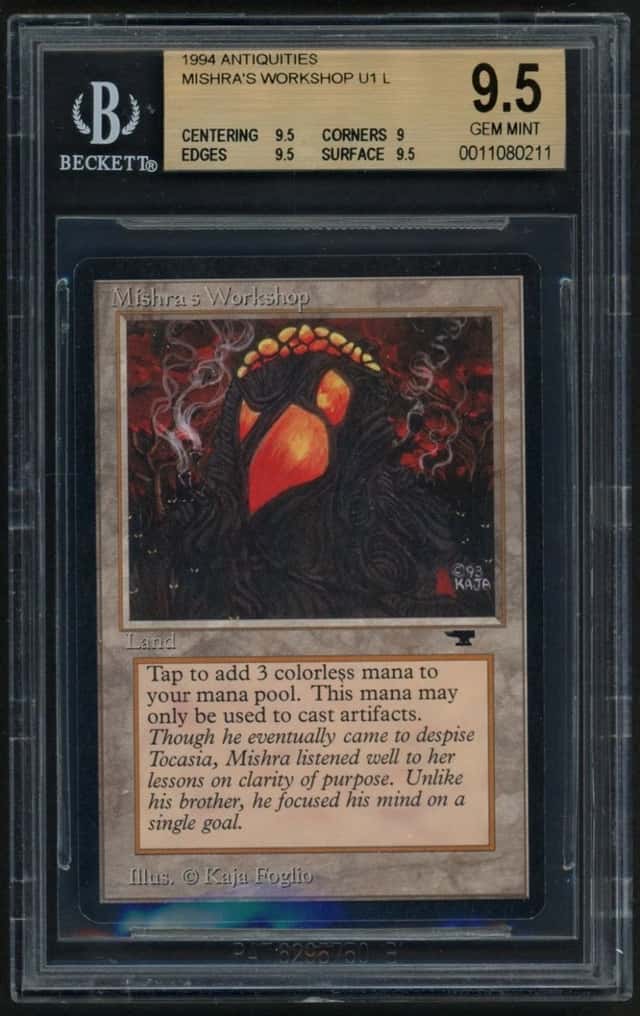 ***BGS 9.5 Mishra's Workshop*** MTG Antiquities Magic Kid Icarus