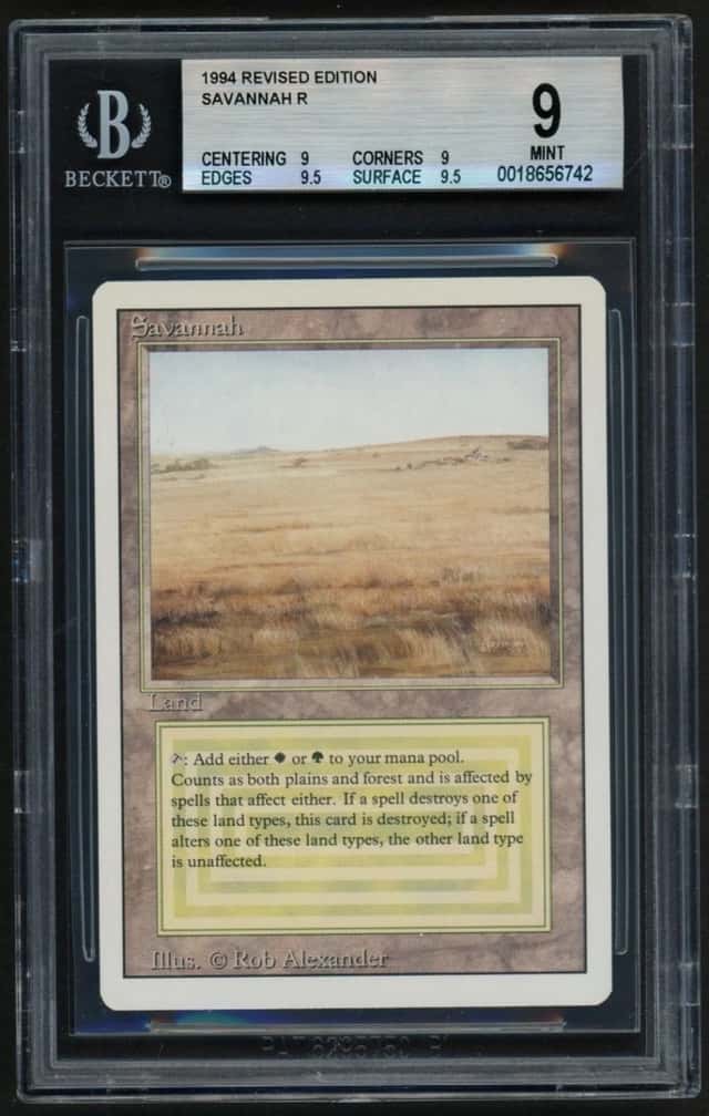 ***BGS 9 Quad++ Savannah*** MTG Revised Magic Kid Icarus