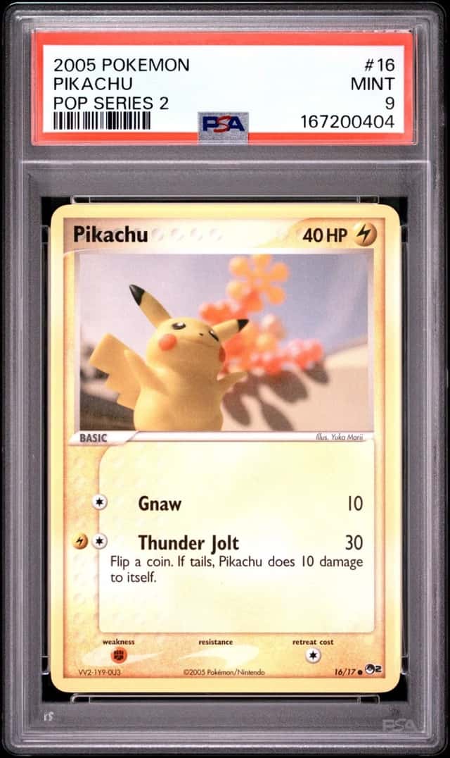 2005 POKEMON POP SERIES 2 #16 PIKACHU PSA 9
