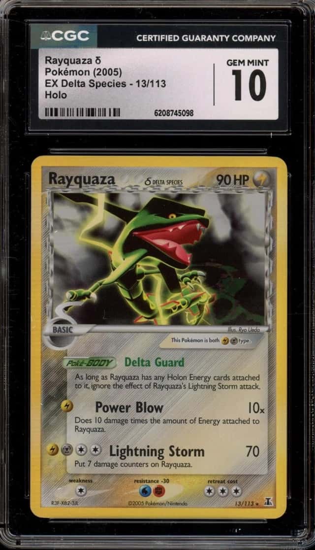 Pokemon Rayquaza EX Delta Species 13/113 Holo CGC 10 Gem Mint