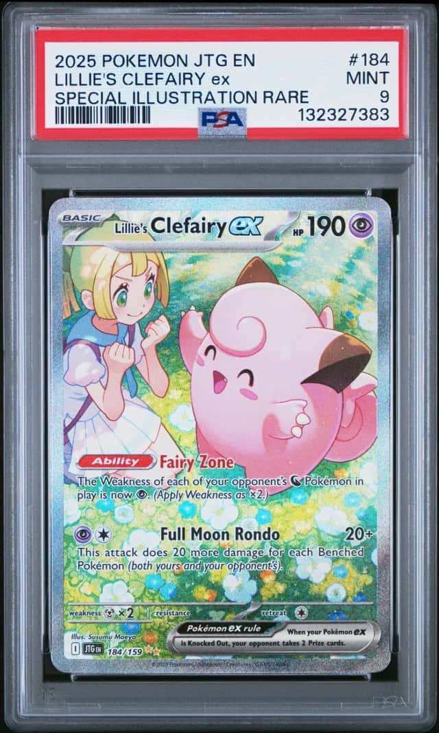 Pokemon Lillie's Clefairy ex Journey Together 184/159 SIR PSA 9 Mint