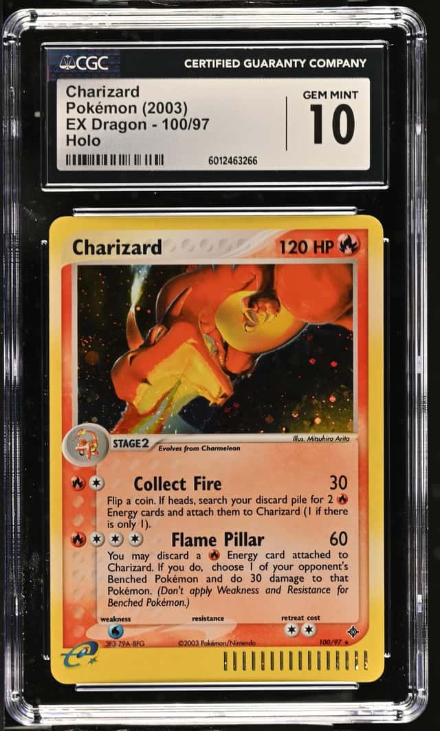 Pokemon Charizard EX Dragon 100/97 Holo CGC 10 Gem Mint
