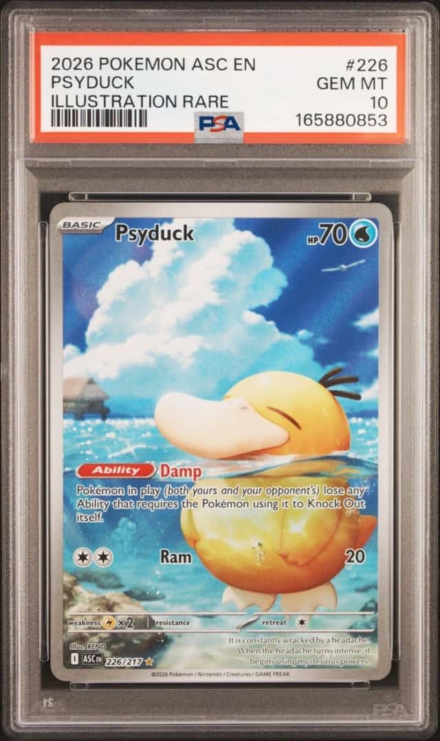 POKEMON PSYDUCK 2026 ASC EN-ASCENDED HEROES #226 ILLUS RARE PSA 10