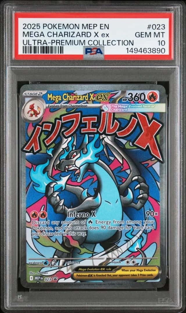 Pokemon Mega Charizard X Ex MEP Ultra Premium Coll #023 PSA 10 Gem Mint