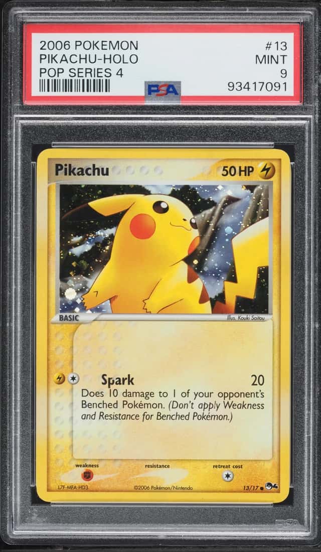 2006 Pokemon POP Series 4 Holo Pikachu #13 PSA 9 MINT
