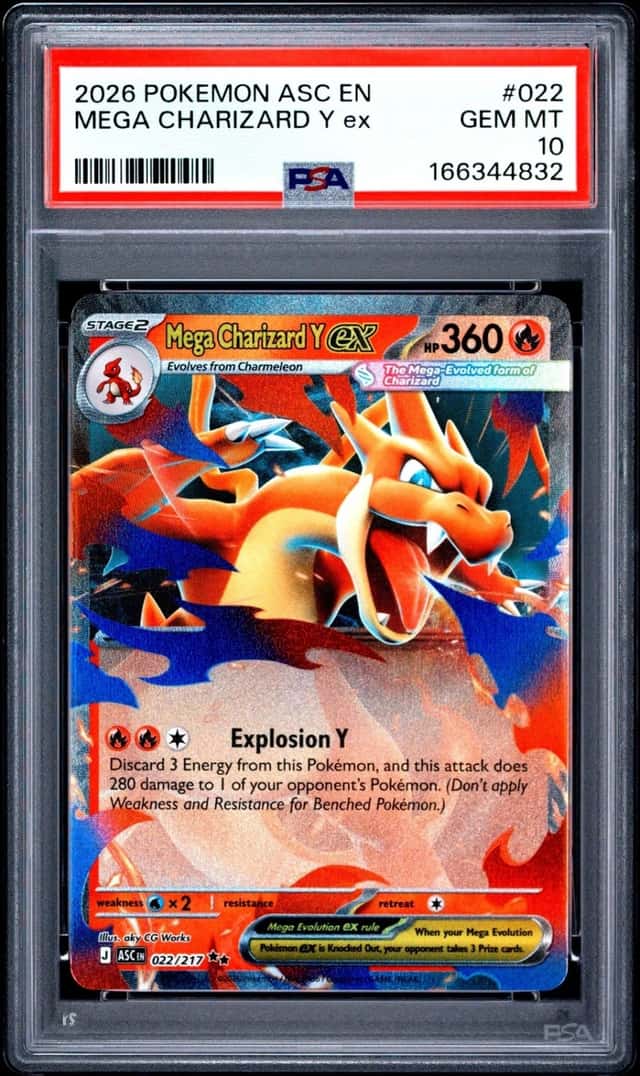 2026 POKEMON ASC EN-ASCENDED HEROES #022 MEGA CHARIZARD Y EX PSA 10