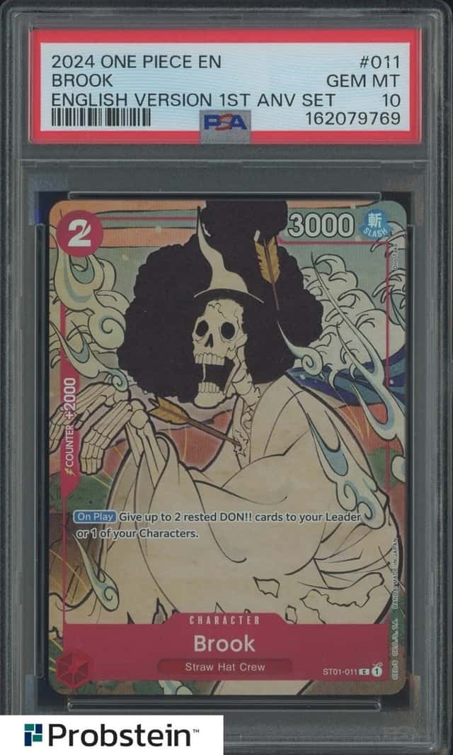 2024 One Piece English Version 1st Anniversary Set #011 Brook PSA 10 GEM MINT