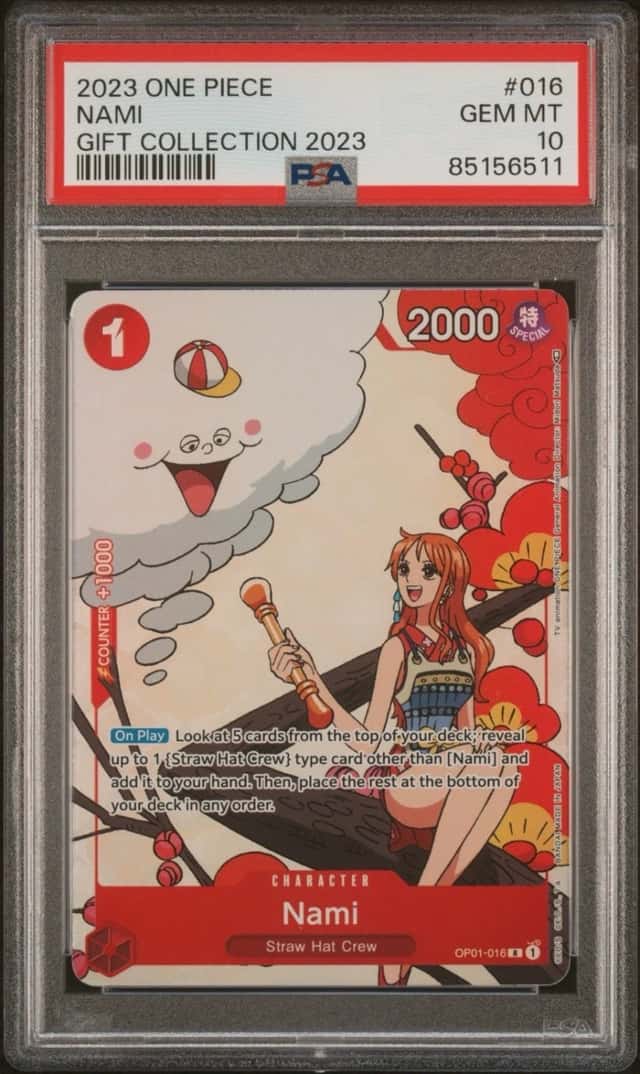 NAMI OP01-016 PSA 10 ALT ART One Piece 2023 GIFT COLLECTION English