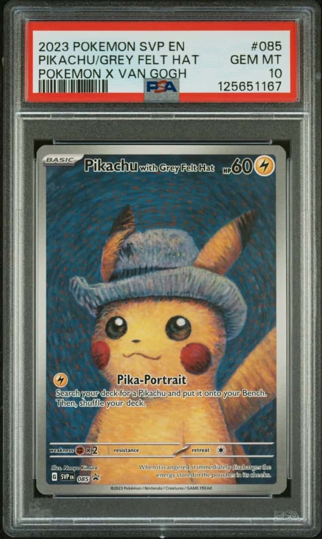 Pikachu/Grey Felt Hat