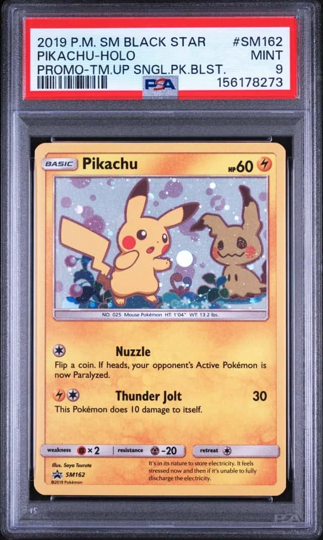 2019 POKEMON SM BLACK STAR PROMO TEAM UP SINGLE PACK BLISTERS PIKACHU-HOLO PSA 9