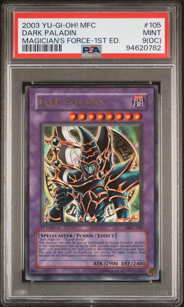 Yugioh Dark Paladin Magician's Force 1st Edition MFC-105 Ultra Rare PSA 9 Mint