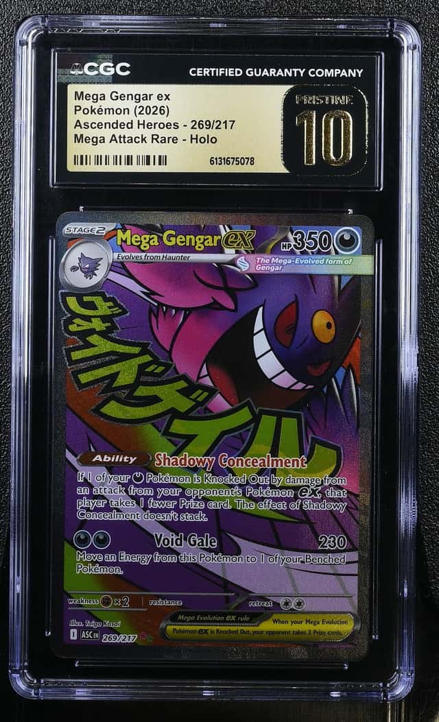 Pokemon Mega Gengar ex Ascended Heroes 269/217 Mega Attack Rare CGC 10 Pristine