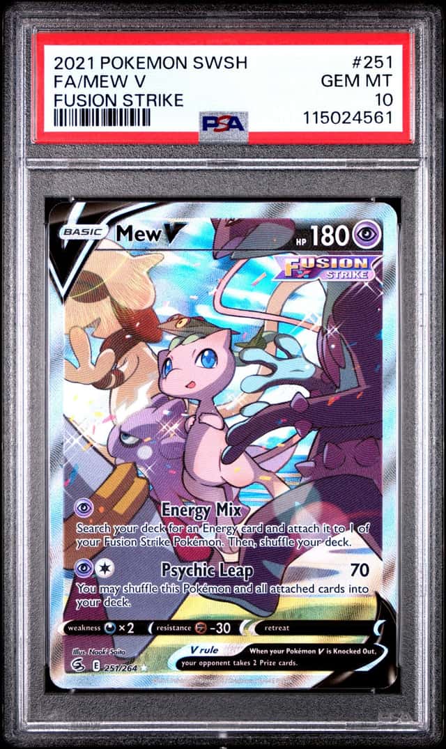Pokemon Mew V Fusion Strike Full Alt Art 251/264 PSA 10 Gem Mint