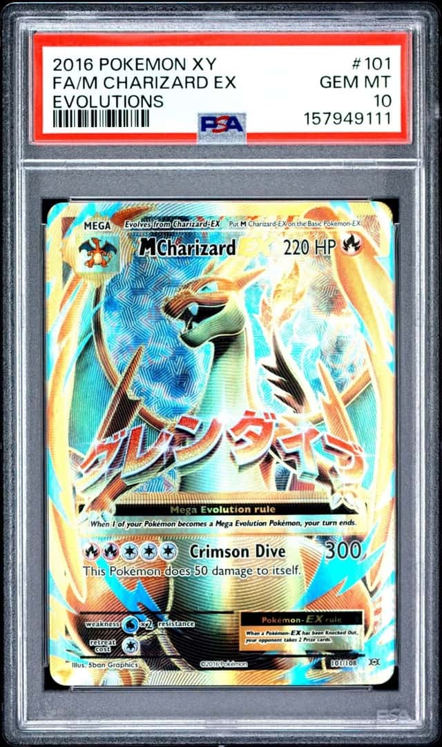 Pokemon M Charizard EX XY Evolutions Full Art 101/108 PSA 10 Gem Mint